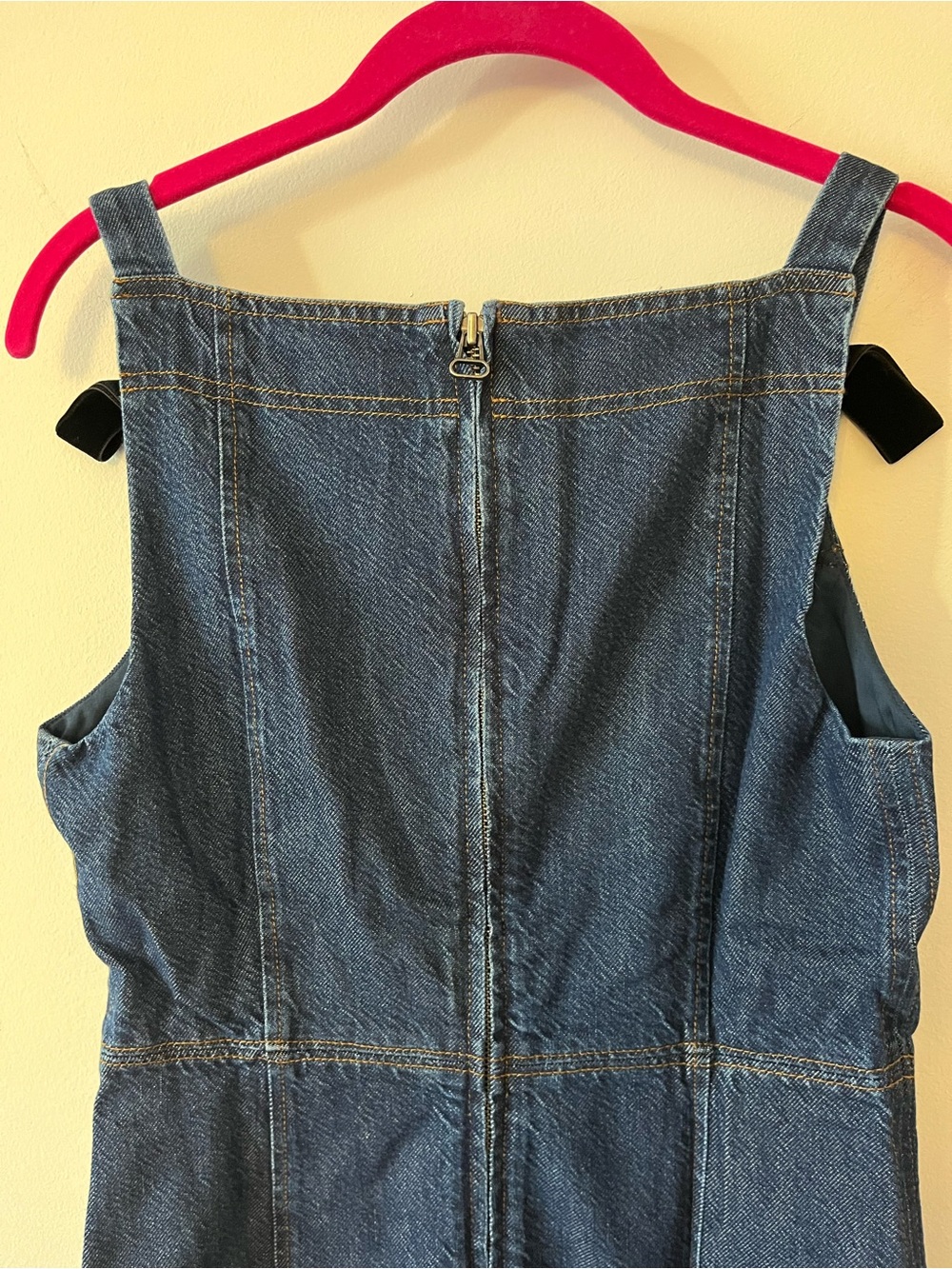NWT Tanya Taylor Bessie Mini Denim Dress 100% Cotton Sz 2 - Picture 10 of 11